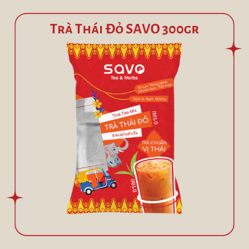 SAVO タイ式レッドティー ティーバッグ 300g