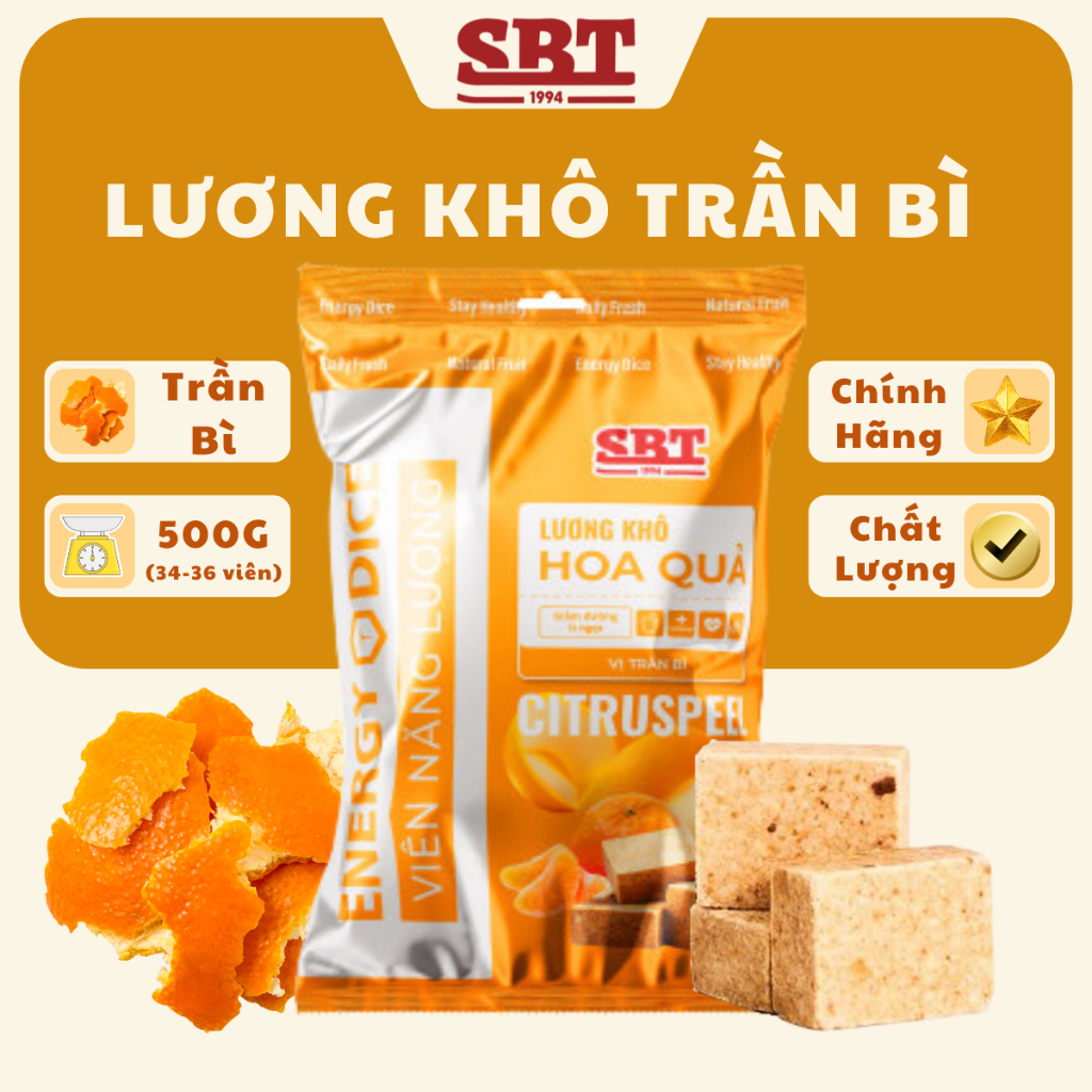 SBT ブランド Lương Khô トランビ (オレンジの皮) 1kg 栄養補助食品 SBT