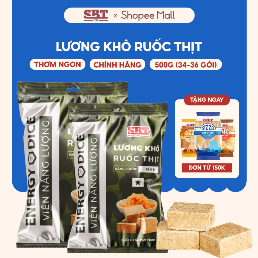 SBT Lương Khô Vị Ruốc Thịt 500g エネルギー補充 迅速 SBT