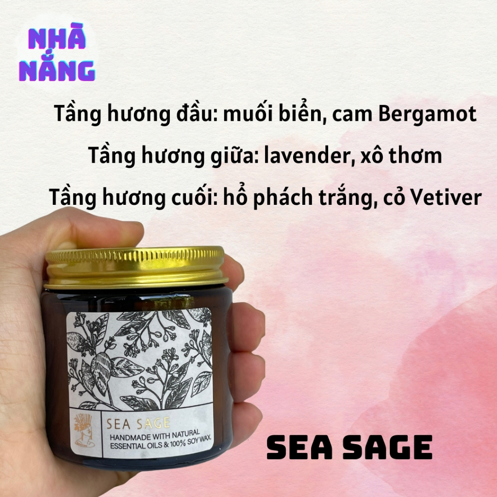 SEA SAGE ナチュラル ソイキャンドル アロマティック ミニ 100g HANDMADE