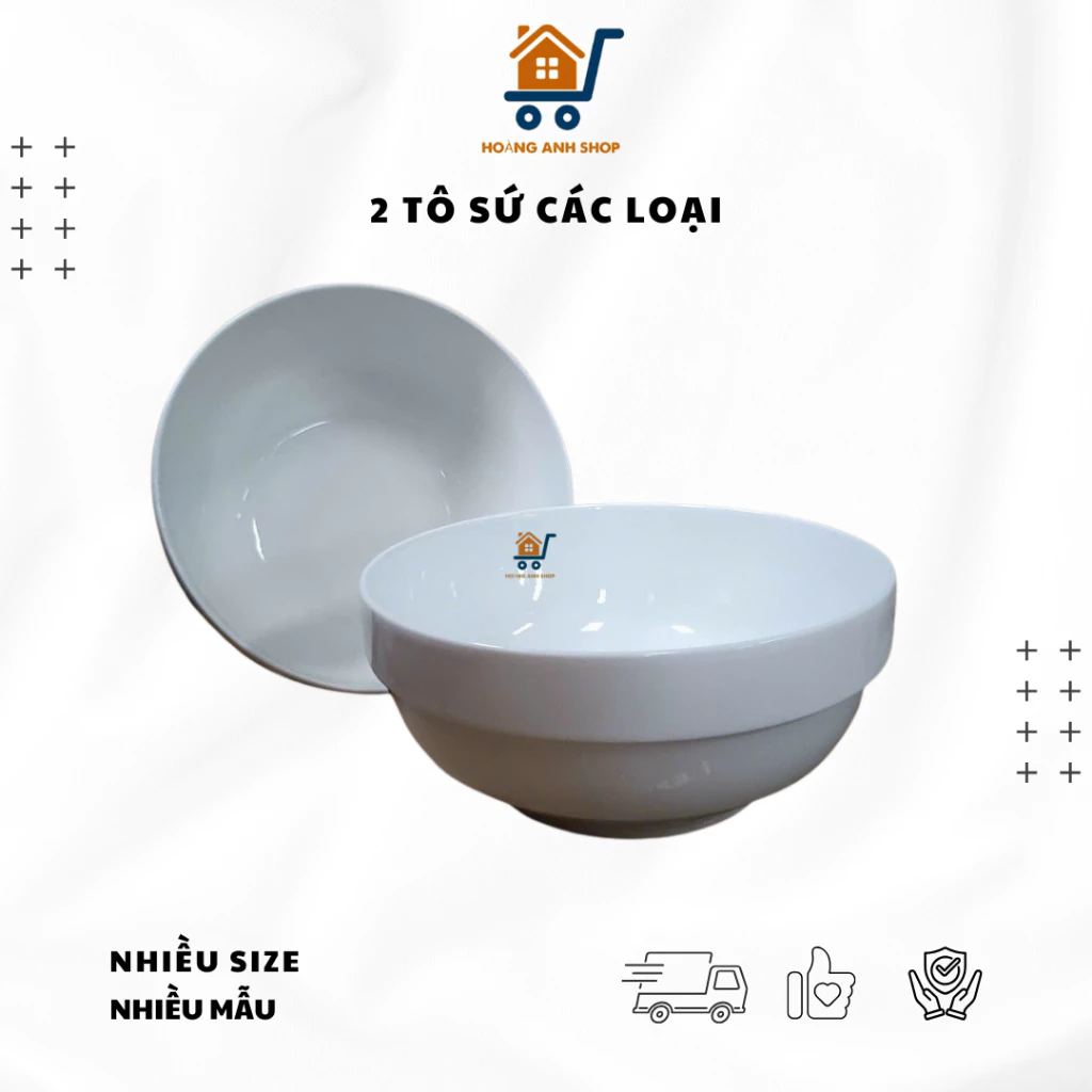 高級釉薬磁器製ボウル2個セット 6/7/8インチ (16/18/20cm) – スープ・フォー・多用途に