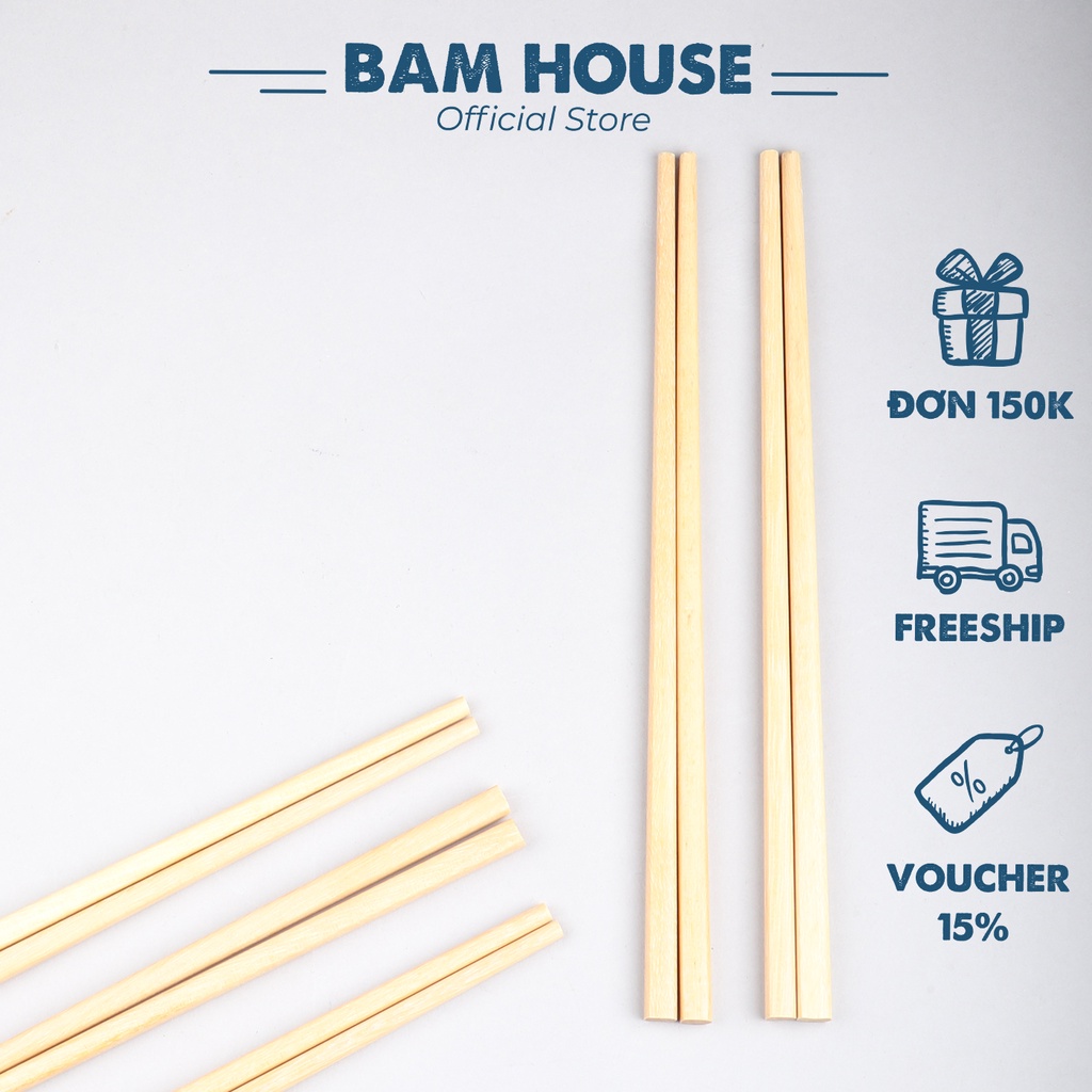 木製箸 10膳セット DXG03 環境に優しい Bam House