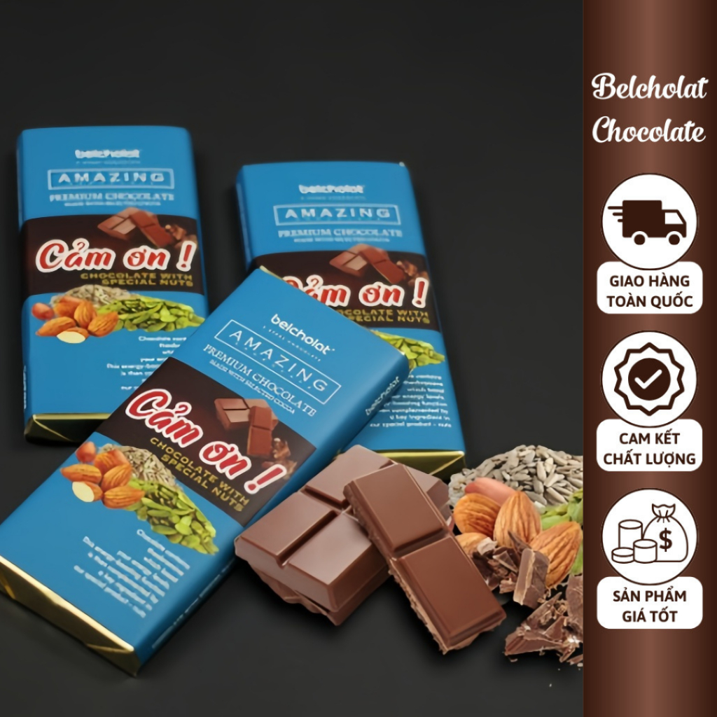 チョコレートバー 3本セット 各45g Belcholat