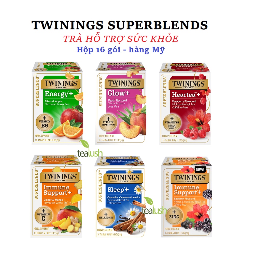 スーパーブレンド ティー 4個セット 安眠効果 消化作用 ティーバッグ 米国産 Twinings