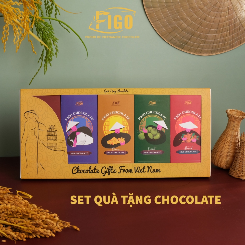 FIGO ミルクチョコレートギフトセット（5箱）