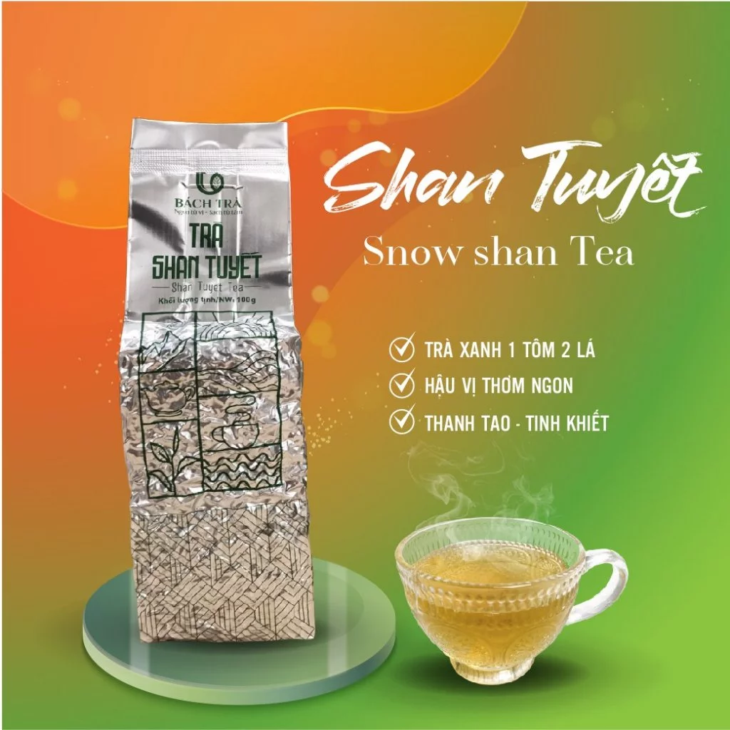 シャン・トゥエット古樹茶 1芽2葉 | 高級緑茶 ストレス軽減 精神安定 天然安らぎ | 真空パック 200g