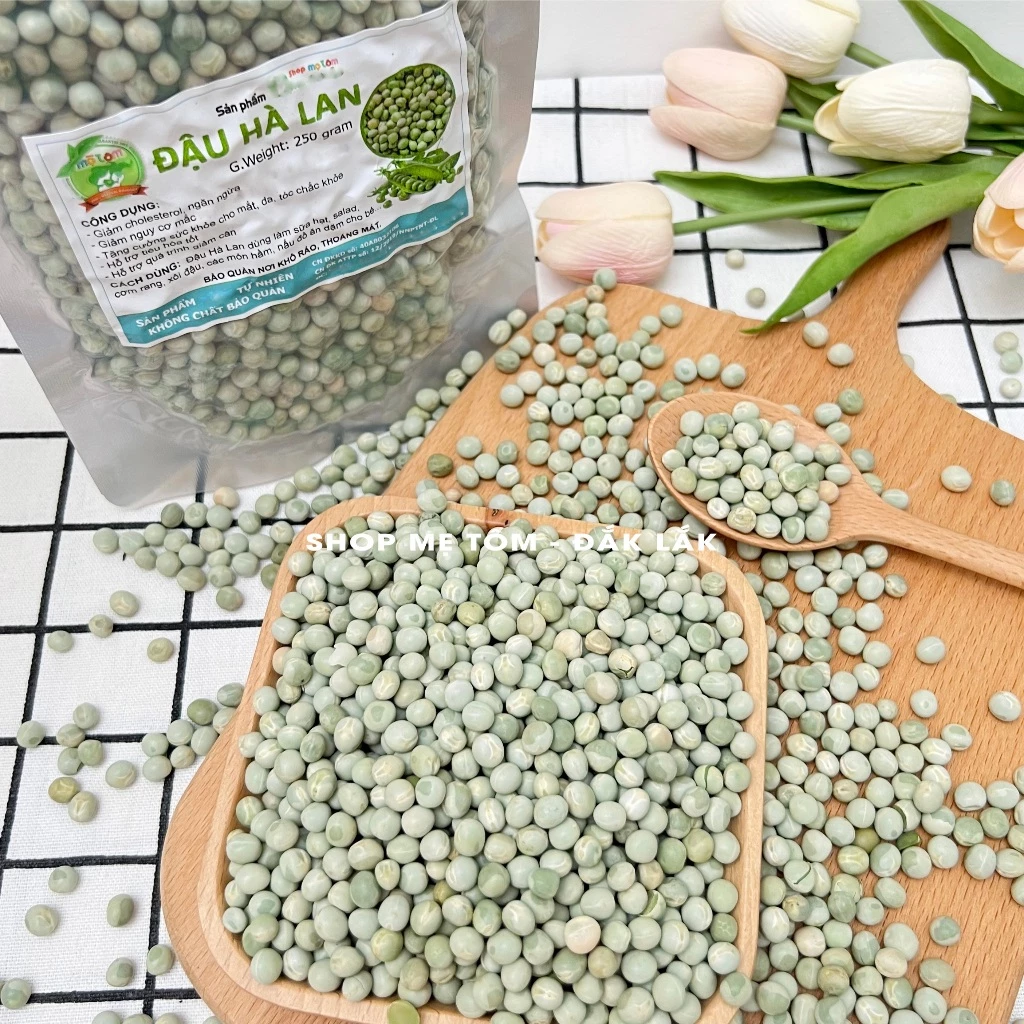 【Shop Mẹ Tôm】アメリカ産乾燥グリーンピース 500g ジップ袋入り – 健康と美容に
