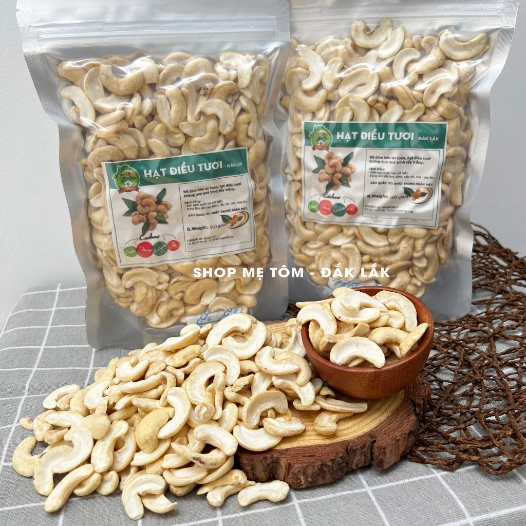 ママトムショップ 訳あり生カシューナッツ (割れ) 500g ジップパック - お料理・お菓子作りに