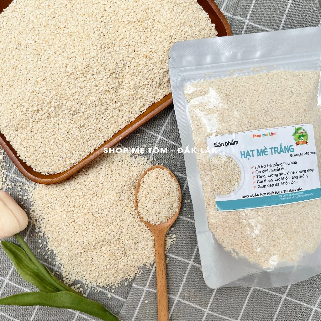 ショップ・メー・トム 生白ごま 250g ジップ袋入り