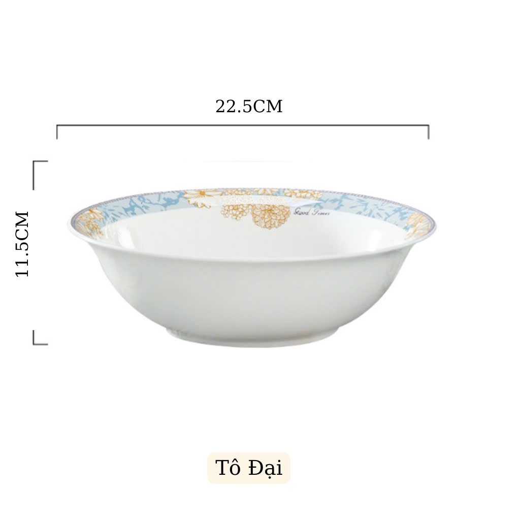春香窯 青磁蓮華 スープ碗 手描き牡丹 600ml 春香製陶