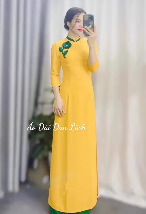ベトナム衣装 アオザイ 花柄のシルクドレス Ao Dai Dan Linhの通販・個人輸入代行販売商品 vietnam porter