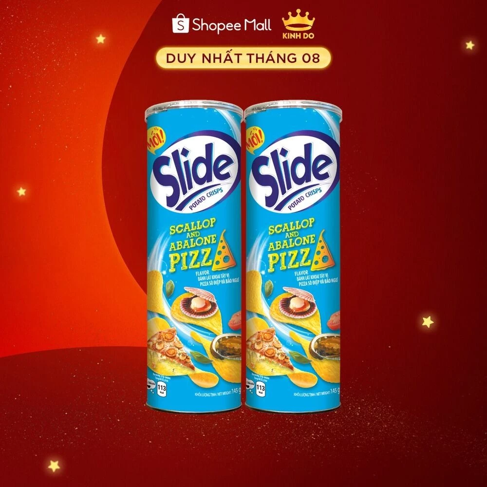 Slide ポテトチップス ホタテ風味 145g×2缶セット