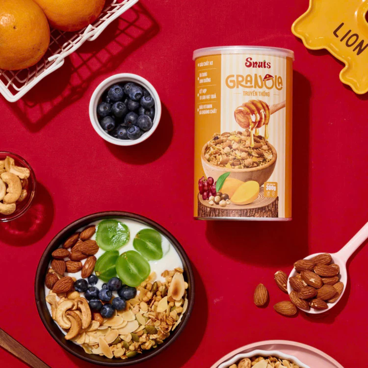 SNUTS ハニー味ミックス10種スーパーシードグラノーラ 300G – 栄養満点健康シリアル