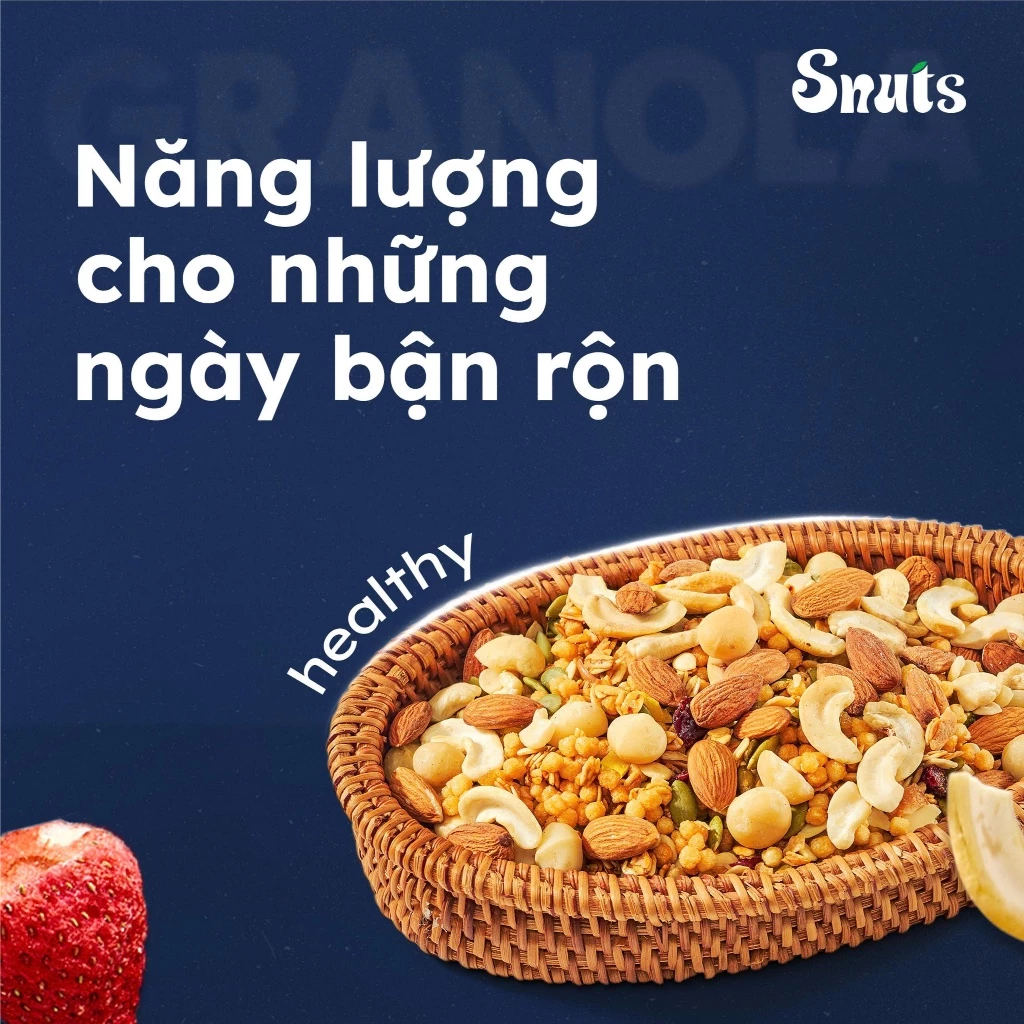 SNUTS はちみつ味スーパーシードグラノーラ 300g - 10種のナッツ＆穀物ミックス 栄養満点ヘルシー朝食/ダイエット食品