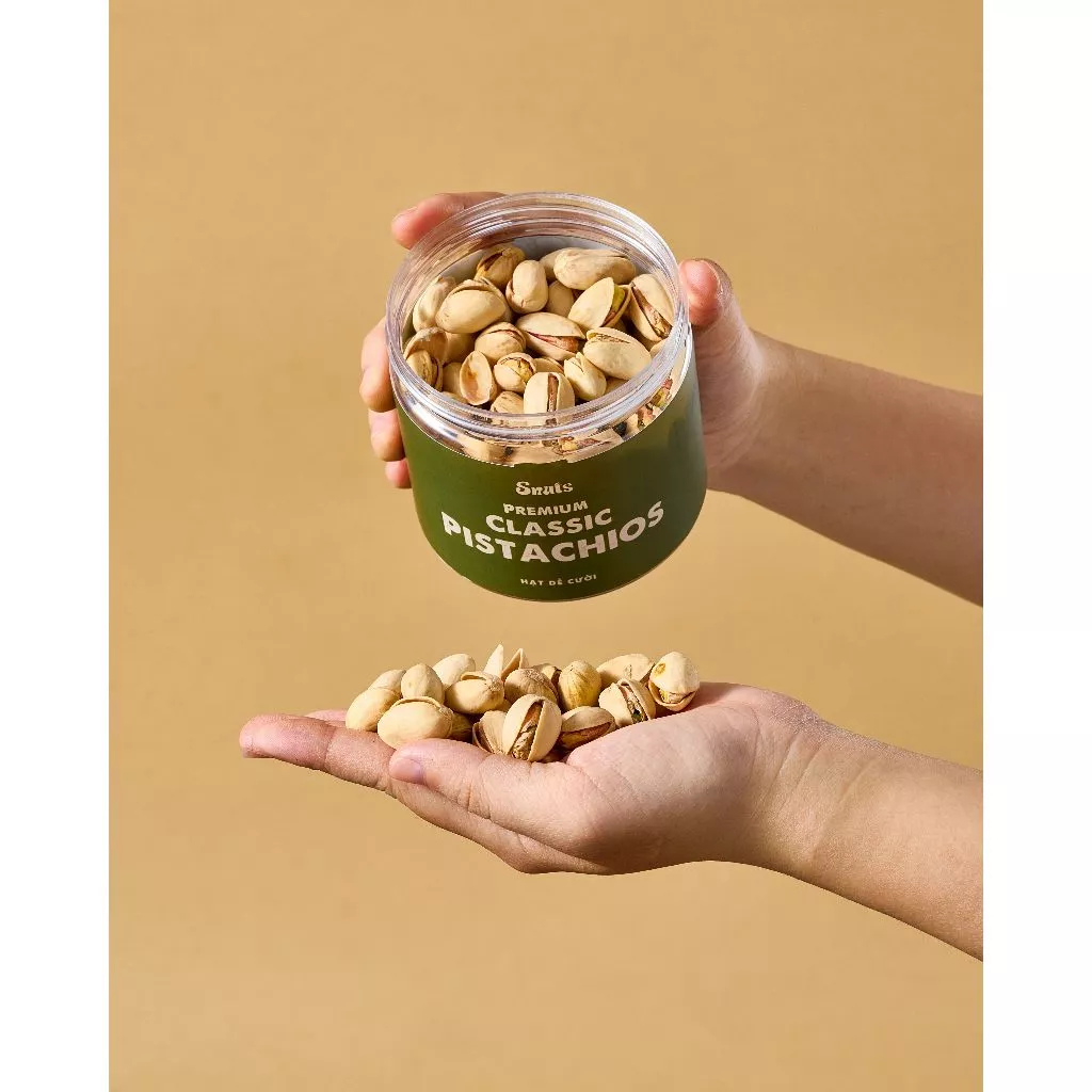SNUTS ピスタチオ 150g – カリッと香ばしい、笑顔になれる健康ナッツスナック