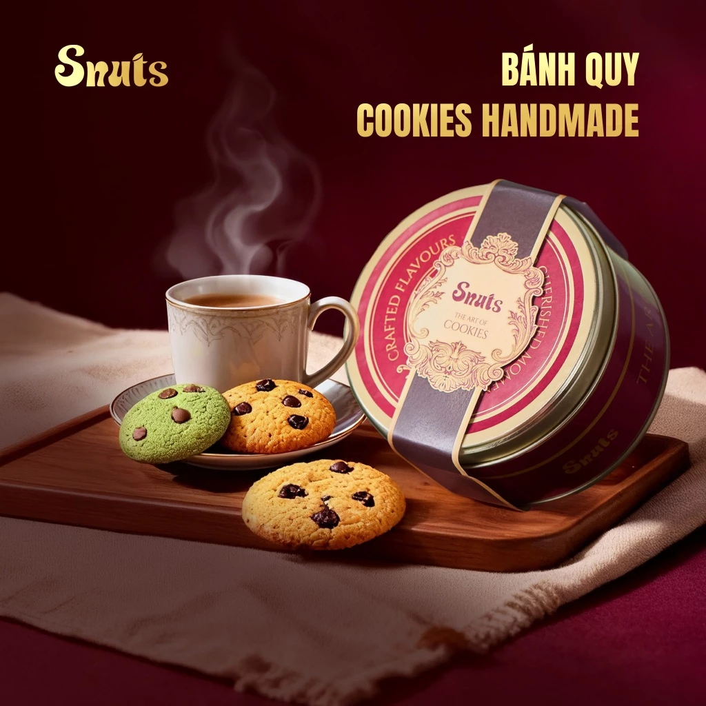 SNUTS プレミアム手作りクッキー 3種アソート (抹茶・チョコチップ・ブルーベリー) 100g – ギフト・お土産に最適