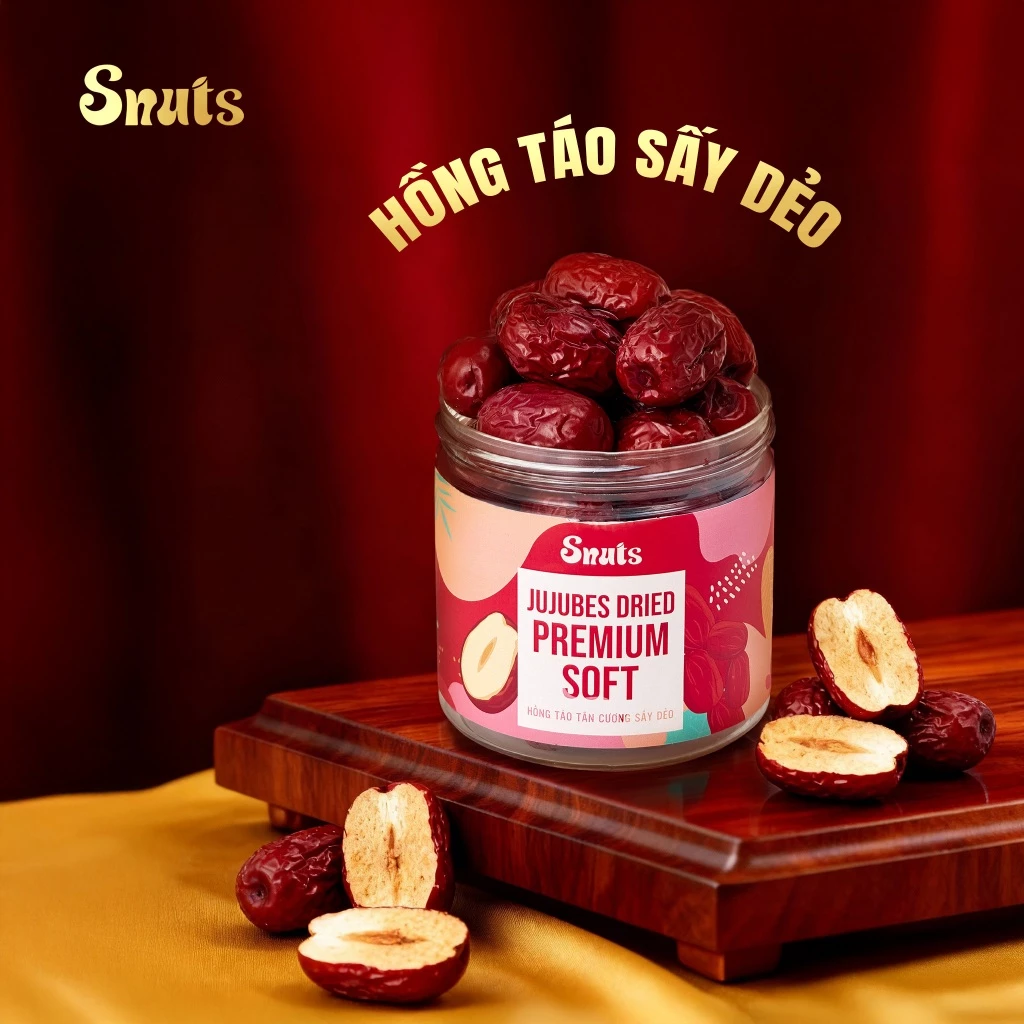 SNUTS 厳選！やわらか紅棗（なつめ）ドライフルーツ 100G – 自然な甘さ、低糖質、美容と健康に。