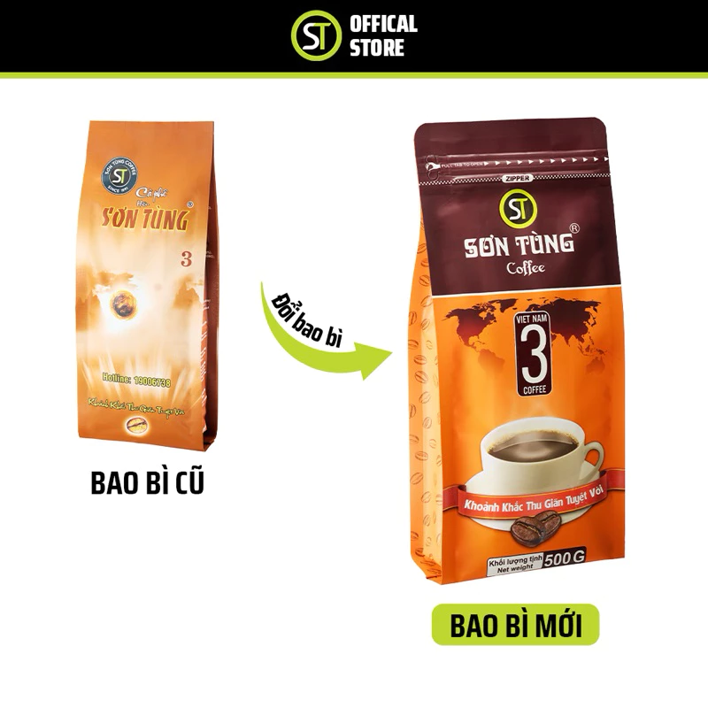 【ソンツンコーヒー】伝統のフィルターコーヒー粉 オレンジNo.3 (500g) - ロブスタ＆ソイブレンド ベトナム産