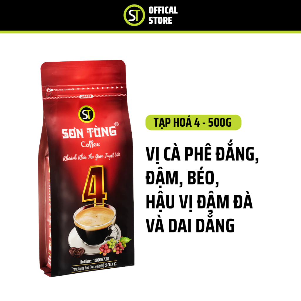 ベトナムコーヒー専門店ソンツン Phin用挽き豆 TH4 10kg（500g×20袋）業務用 大容量