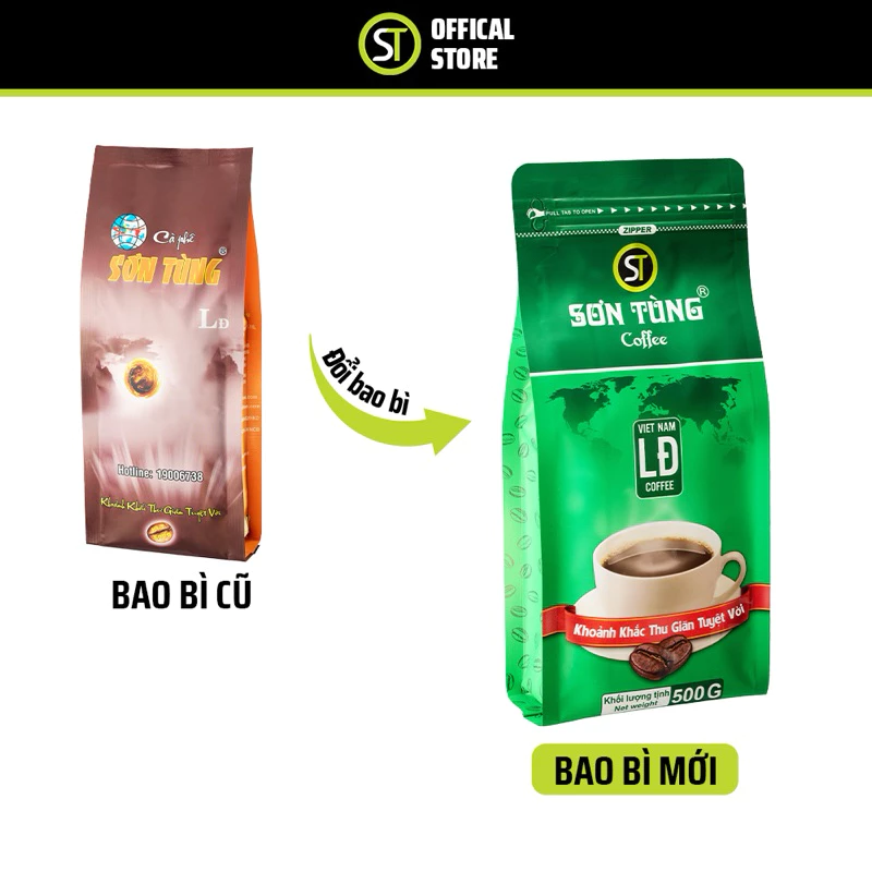 Sơn Tùng コーヒー 伝統ブレンド 濃い味 フィンフィルター用 挽き豆コーヒー粉 500g