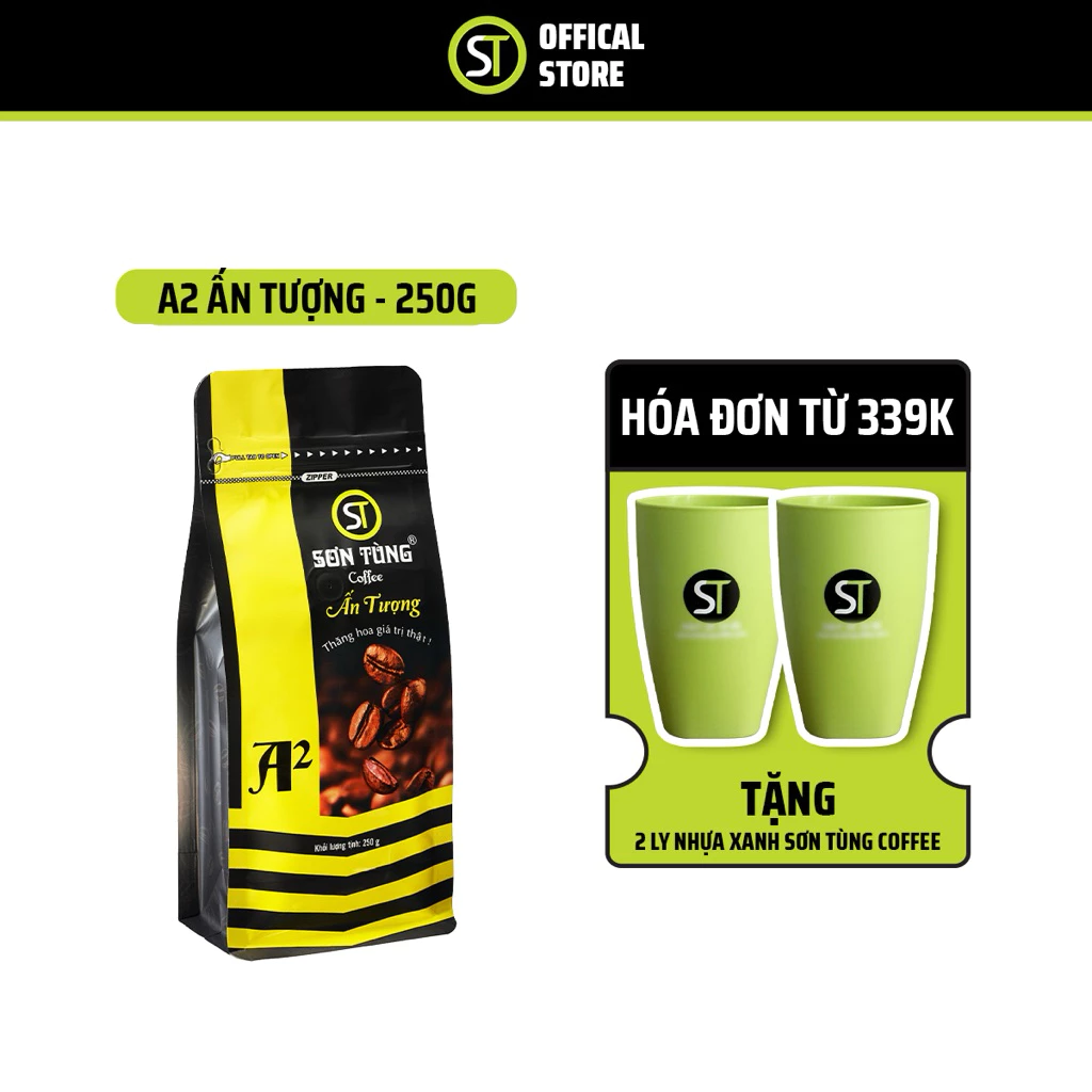 Sơn Tùng (ソン・トゥン) コーヒー 伝統ライン A2「印象的なST」ロースト挽き豆 - フィン式用 250g