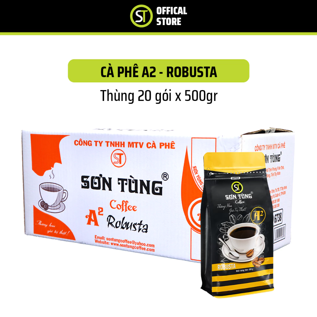 ソン・トゥンコーヒー 伝統ロブスタST フィルター用コーヒー 10kg 業務用パック (500g x 20袋)