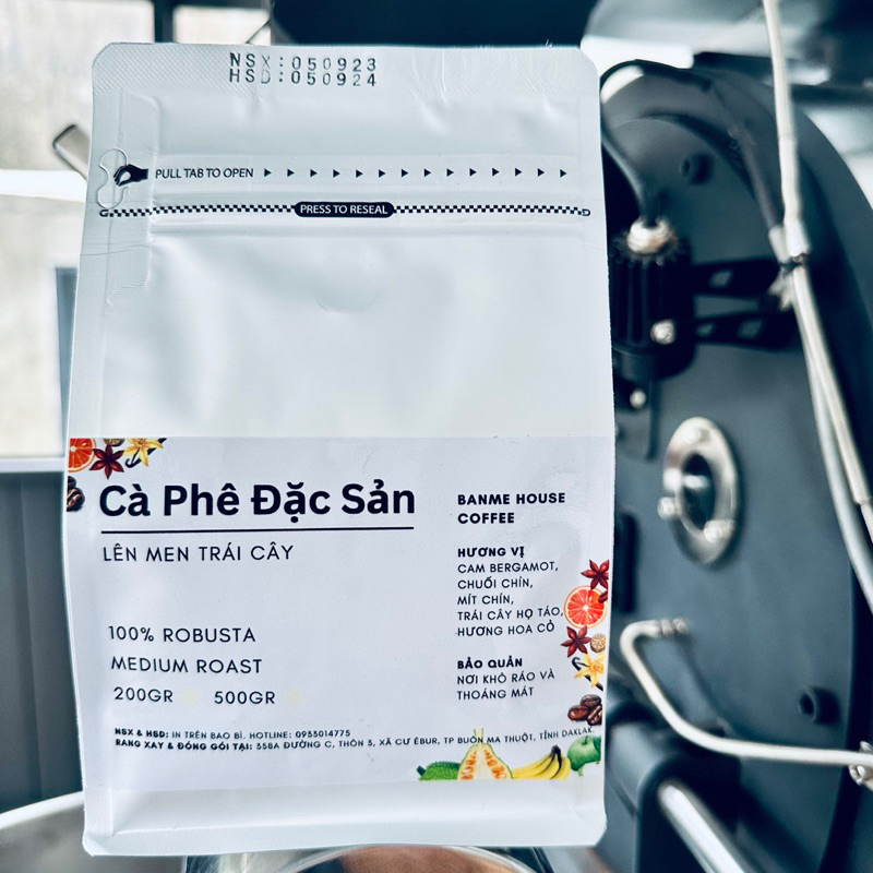 スペシャルティコーヒー - ファインロブスタ - 200gr - 丸ごと豆をフィルターと混合