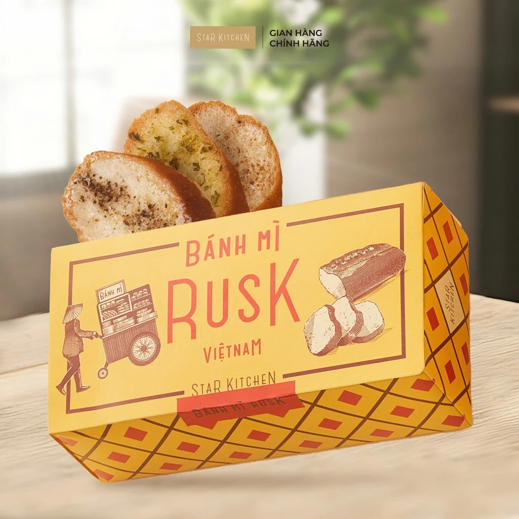 【スターキッチン】ベトナムの味！サクサクバインミーラスク (18枚入) フォ―、コショウ&コリアンダー、ココナッツ&コーヒー、マンゴー風味