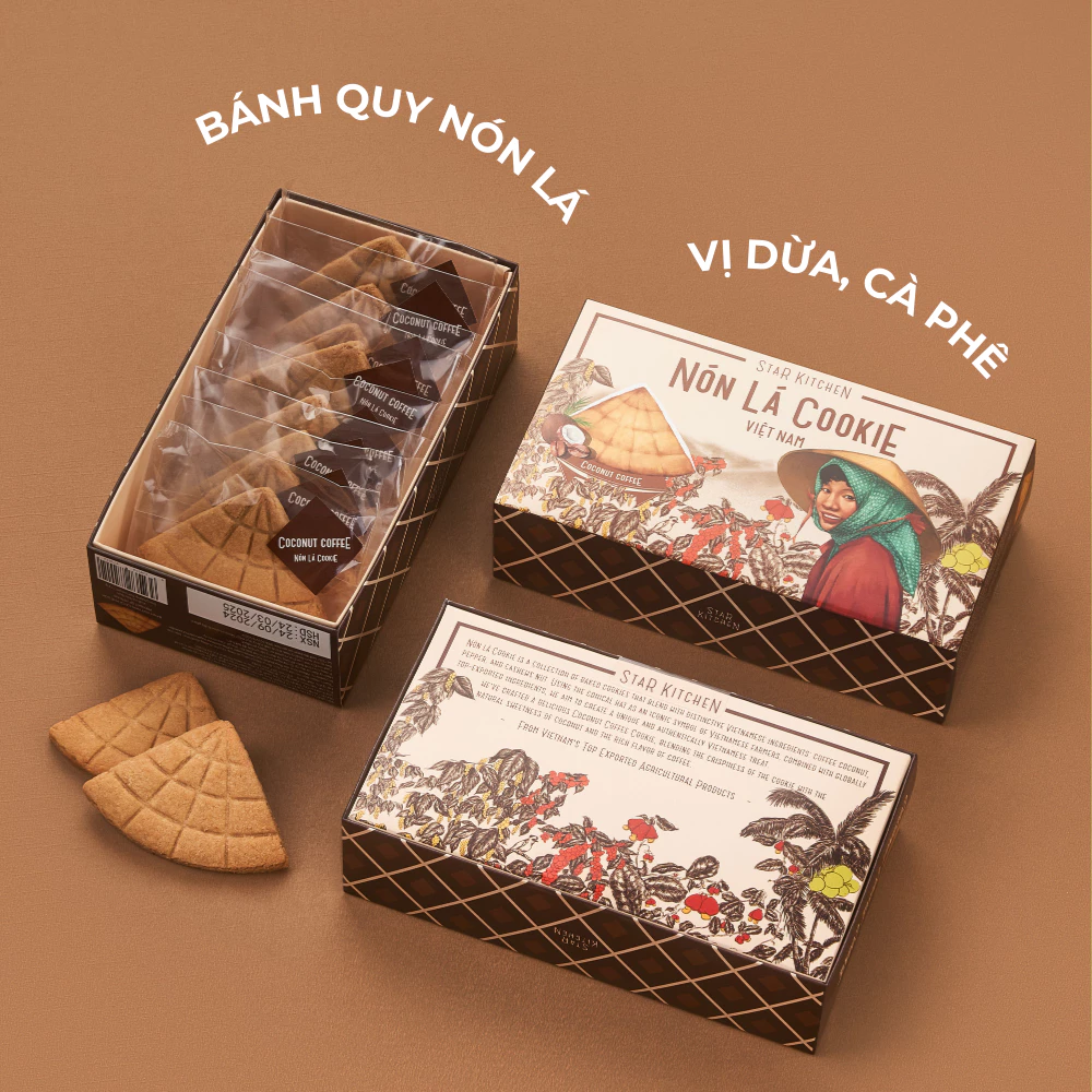 スターキッチン ベトナム伝統ノンラー ココナッツコーヒー クッキー