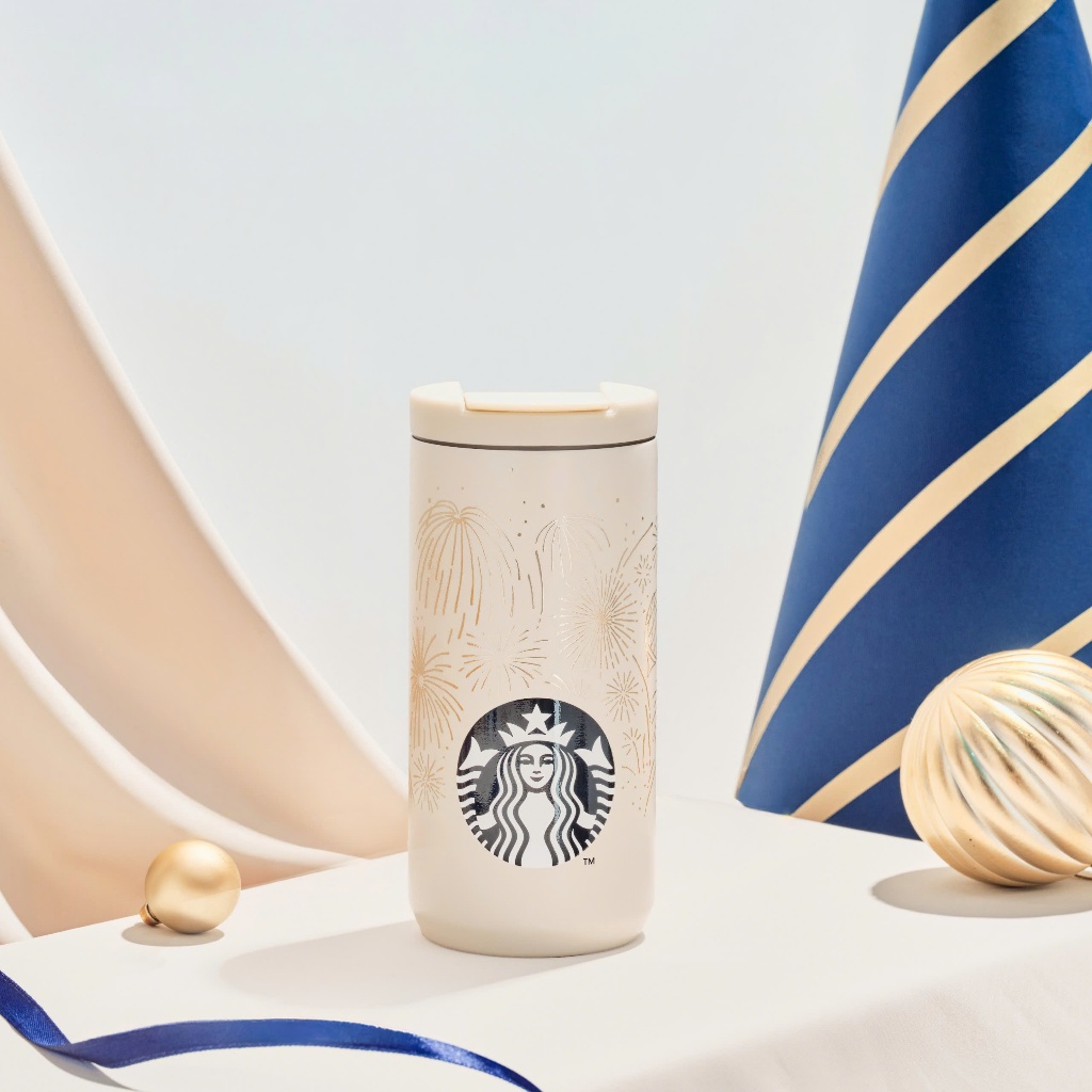 スターバックス ホリデー SS カーニバル サーモタンブラー ゴールドベージュ 355ml Starbucks