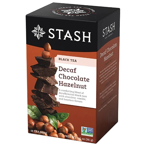 Stash（スタッシュ）デカフェ チョコヘーゼルナッツ ティーバッグ（米国製）- 絶品ノンカフェイン紅茶