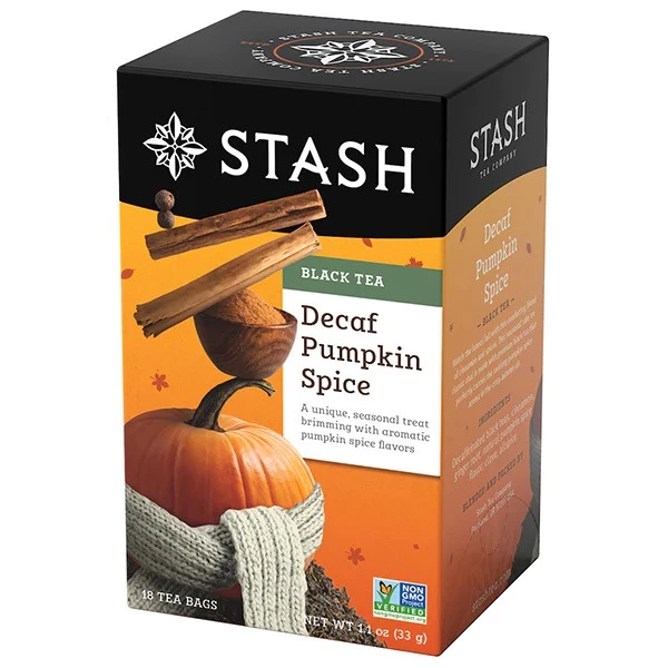 Stash（スタッシュ）デカフェ パンプキンスパイス ティーバッグ 20袋入 | 米国製 紅茶