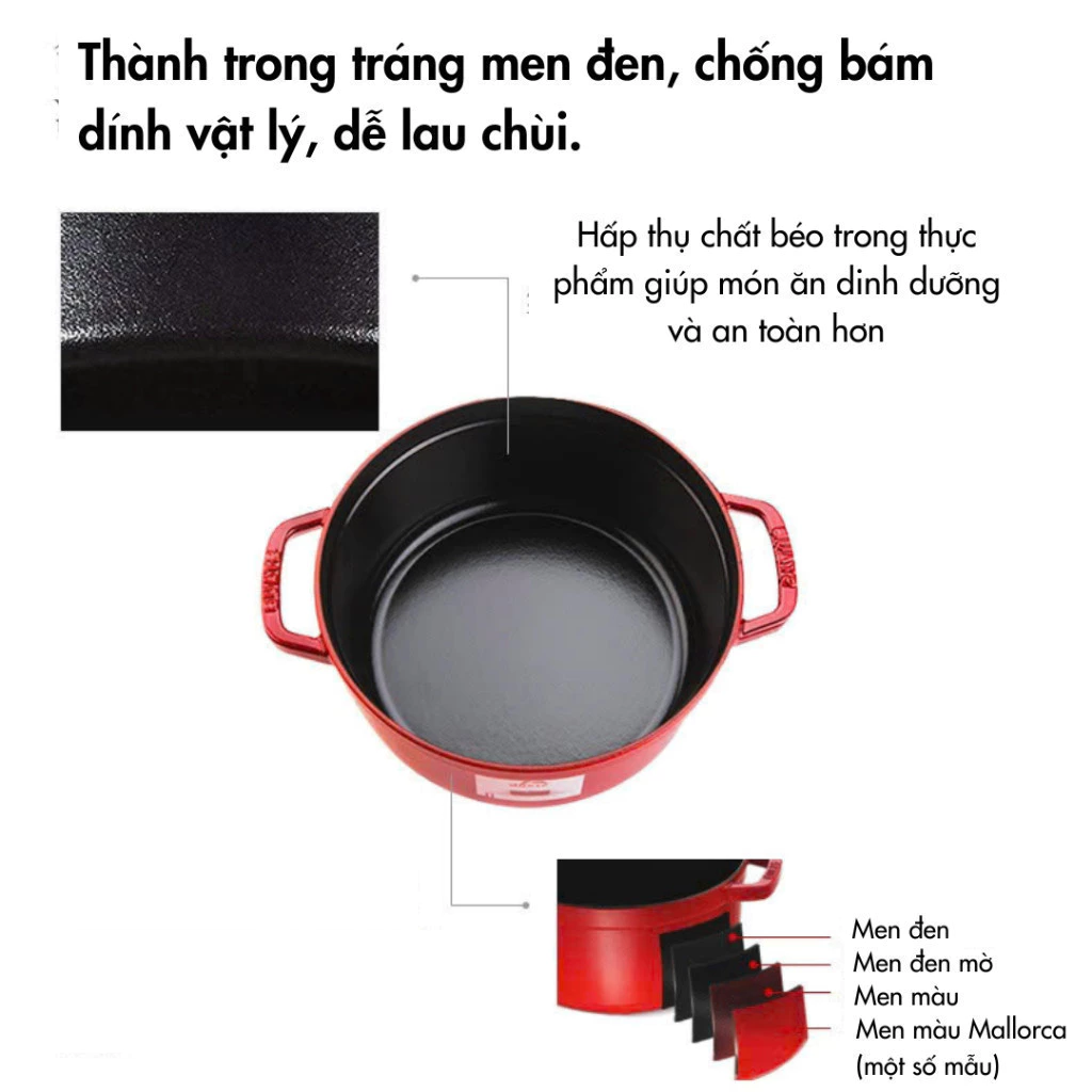 ストウブ ラ・ココット プレミアム ホーロー鋳物鍋 - フランス製 多彩なサイズ展開