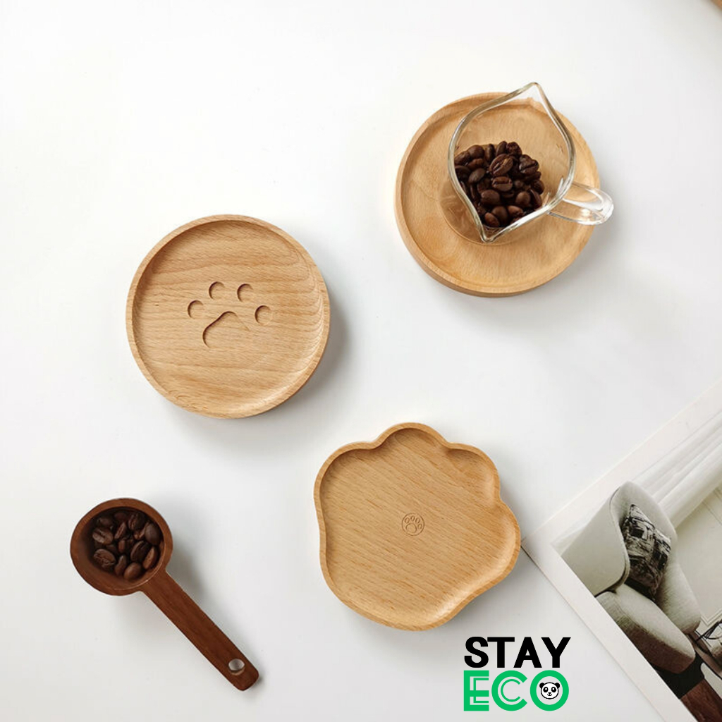 コースター 高級 オーク材 断熱 様々な形状あり STAY ECO