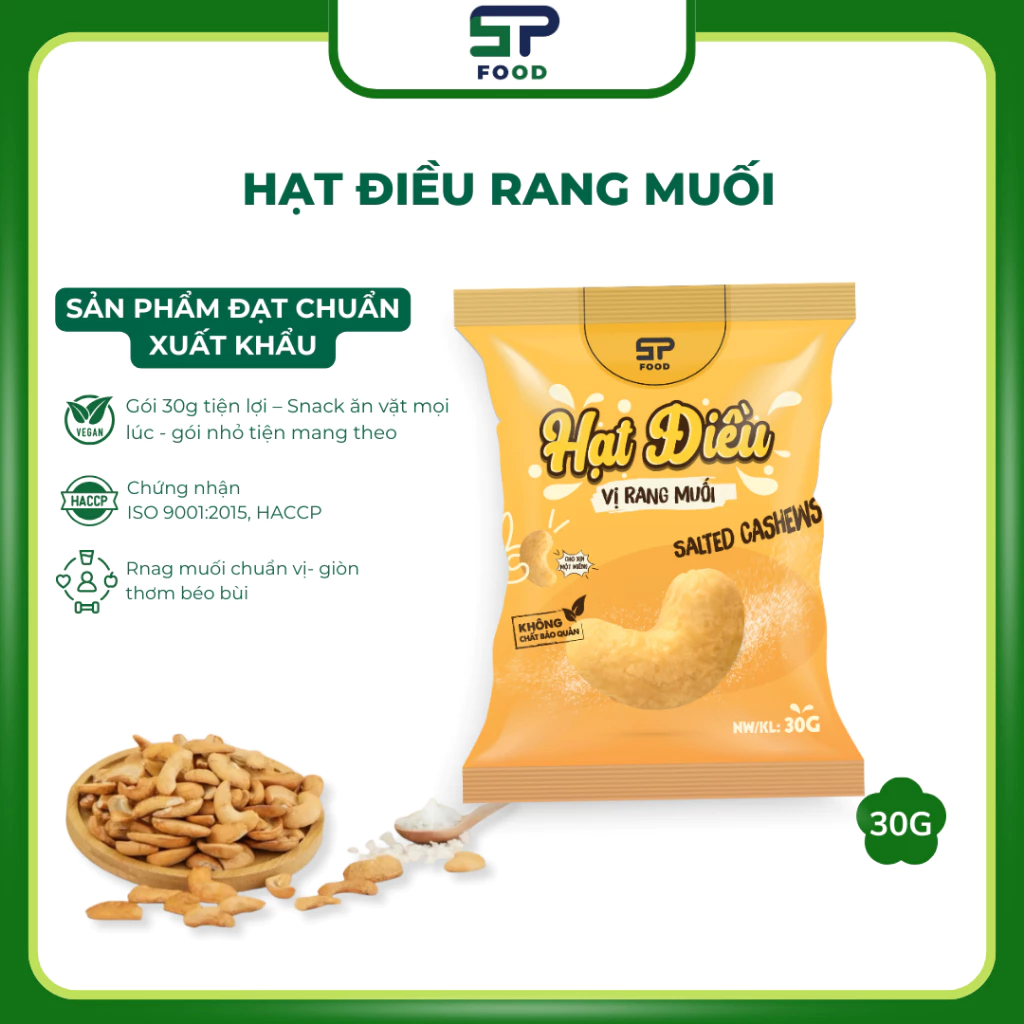 STP FOOD ヘルシーカシューナッツ塩ロースト＆ドライフルーツスナック 30G