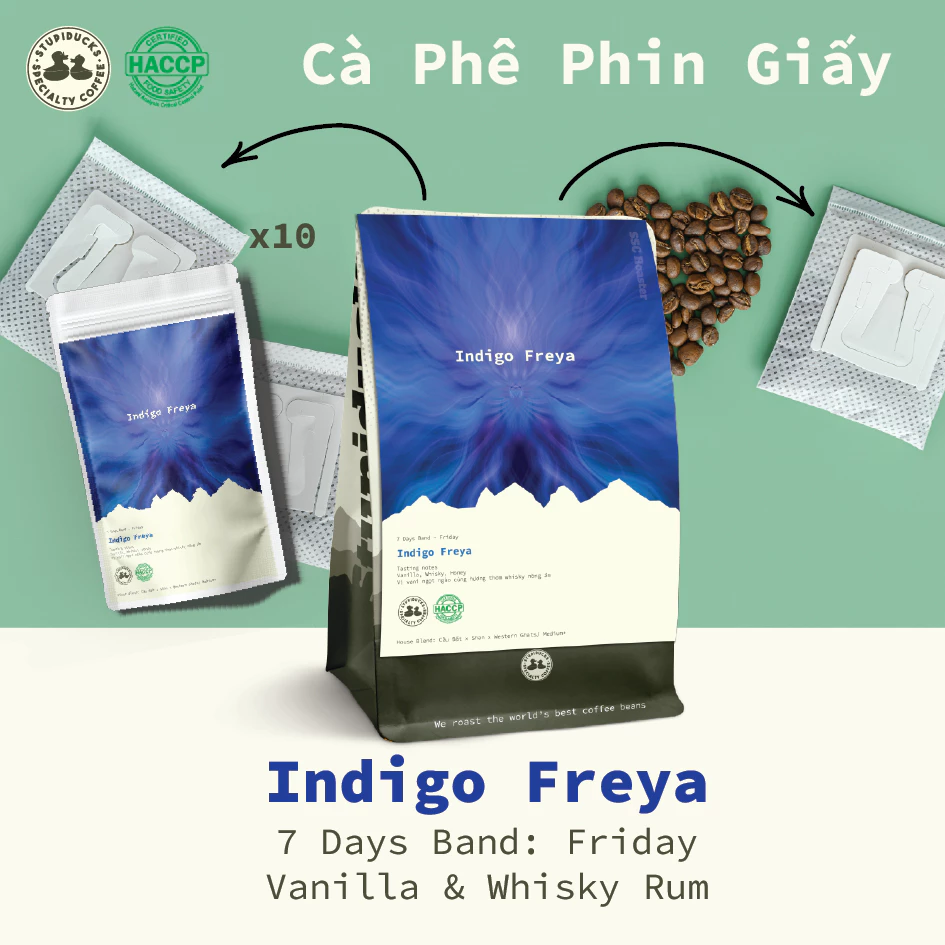 Stupiducks インディゴ・フレイヤ バニラ＆ウィスキー スペシャルティコーヒードリップバッグ 10袋