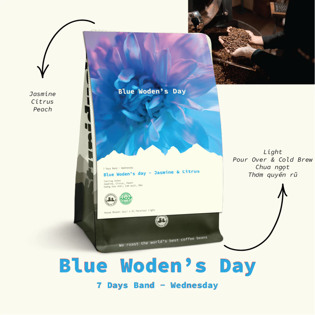 Stupiducks スペシャルティコーヒー 挽き豆 Blue Woden's Day (水曜日) ジャスミン＆シトラス 250g 【SSC Roaster ベトナム フィンコーヒー専用】