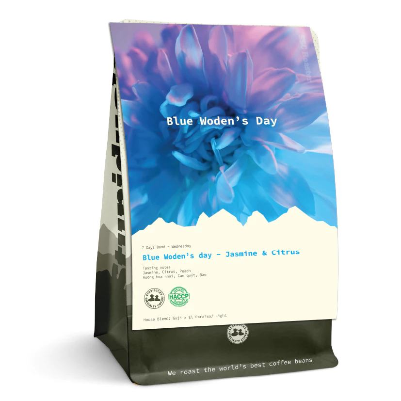 Stupiducks スペシャルティコーヒー 挽き豆 Blue Woden's Day (水曜日) ジャスミン＆シトラス 250g 【SSC Roaster ベトナム フィンコーヒー専用】