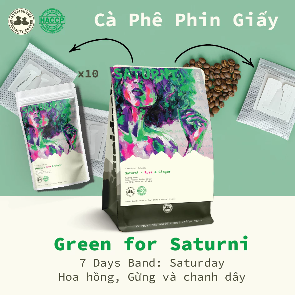 Stupiducks スペシャルティコーヒードリップバッグ 10袋 – Green Of Saturni 花と生姜（土曜日）