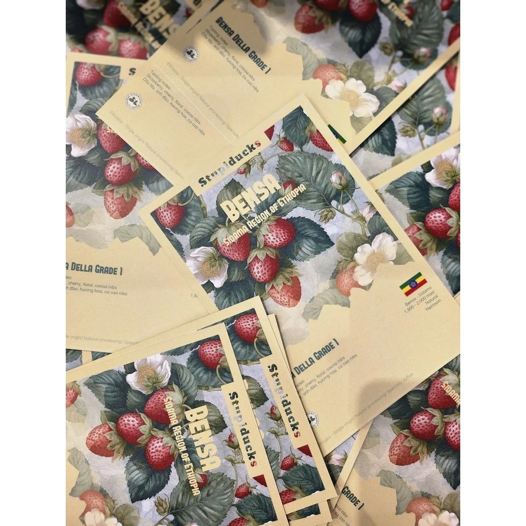 スペシャルティコーヒー エチオピア ベンサ シダマ デラ ヘアルーム ナチュラル グレード1 - Stupiducks ポアオーバー用挽き豆 150g