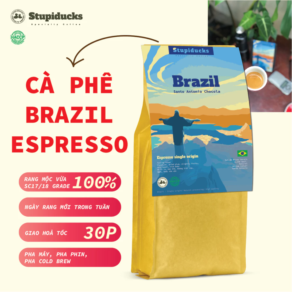 ブラジル産アラビカ・スペシャルティコーヒー 中深煎り エスプレッソ風甘口 後味濃厚 - Stupiducks Specialty Coffee (SSC Roaster) ドリップ用挽き豆 大容量1000g