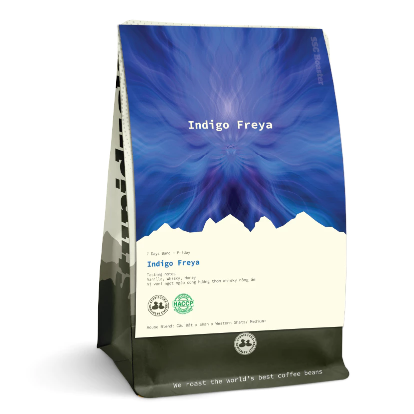 SSC Roaster インディゴ・フレイヤ バニラ＆ウイスキー フライデーブレンド – エスプレッソ用 極細挽きコーヒー粉 500g