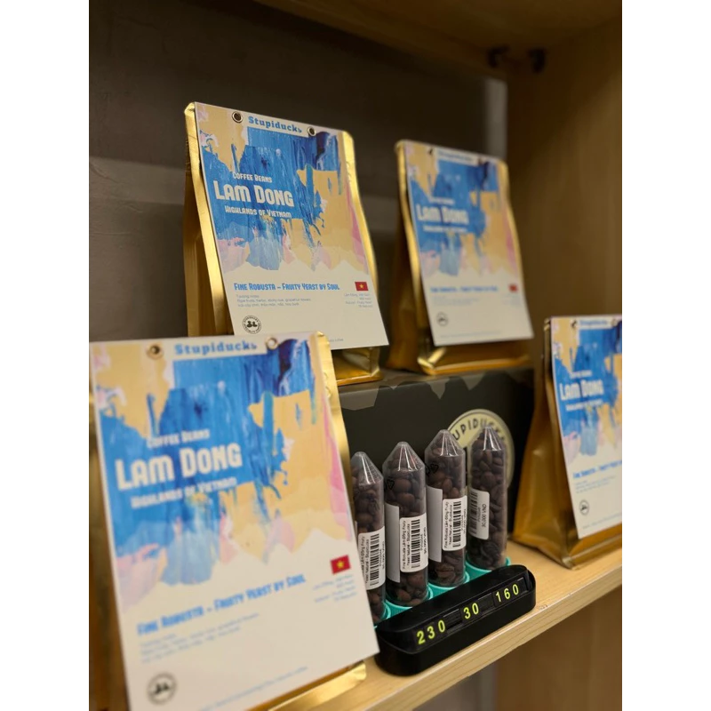 Stupiducks Specialty Coffee ベトナム中部高原 ファインロブスタ 『Can Spirit（熟成）』 挽き豆 150g - ピンコーヒー用