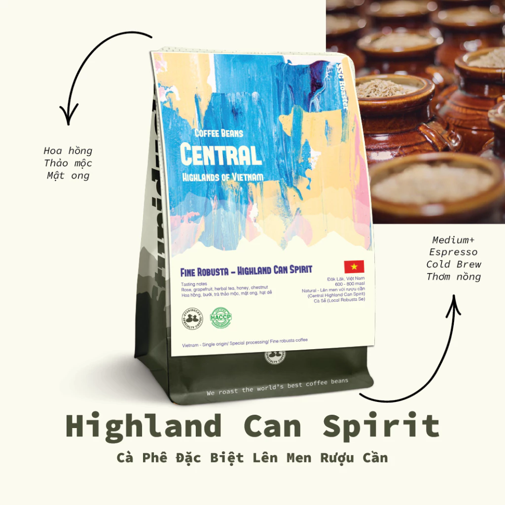 【Stupiducks SSC】ベトナム ファインロブスタ コーヒー粉『Can Spirit（カンスピリット／Ủ Cần Tay Nguyen）』 - プアオーバー用 500g