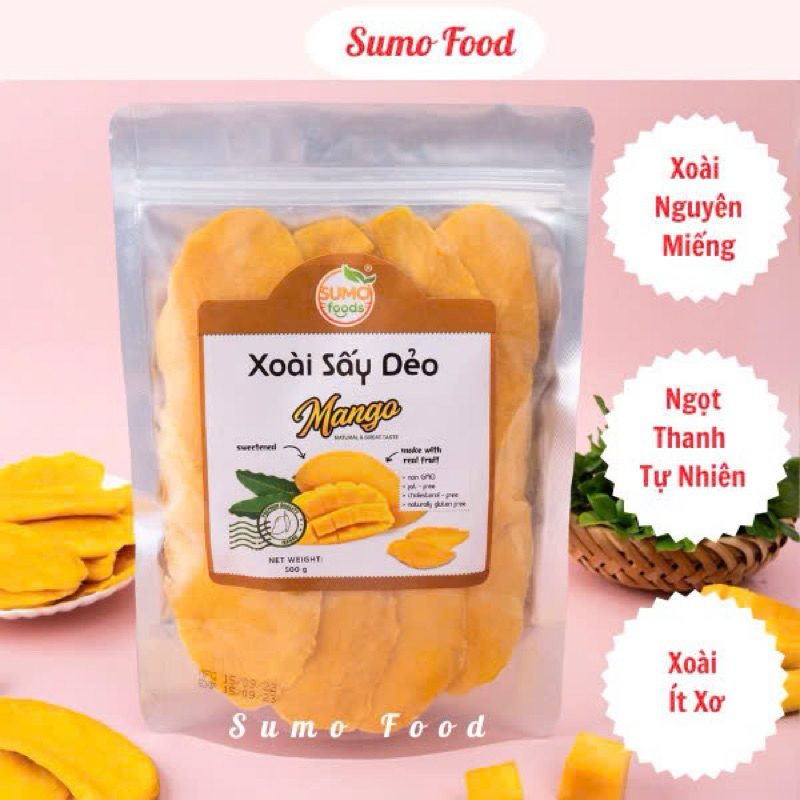 SumoFood ナチュラル ドライマンゴー 天然の甘み やわらか食感 100g SumoFood