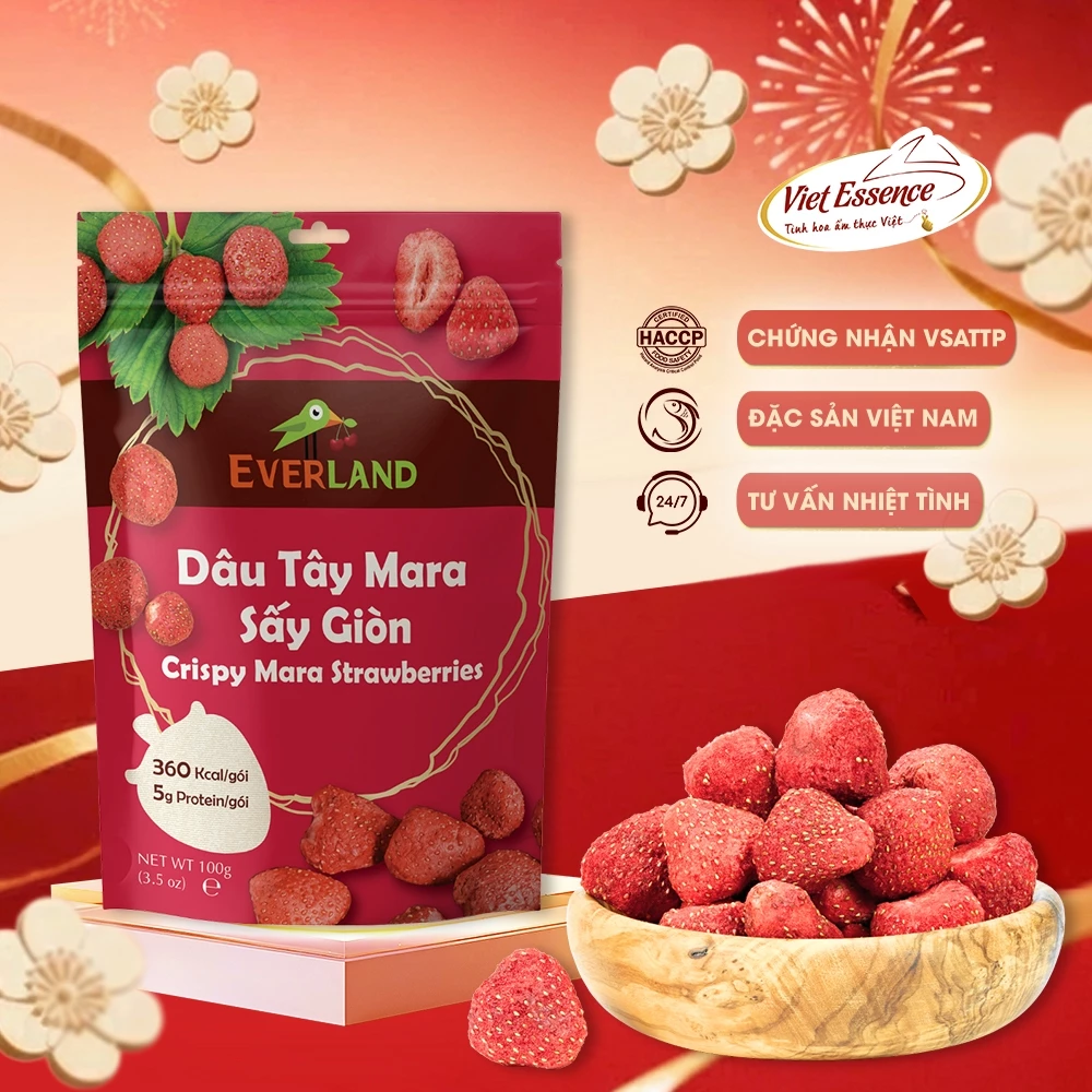 TAITHONG BAKERY フリーズドライいちご サクサク＆とろける食感 ほんのり甘い100g