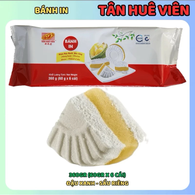 タンフエヴィエン バインイン - 緑豆ドリアン餡 6個入り