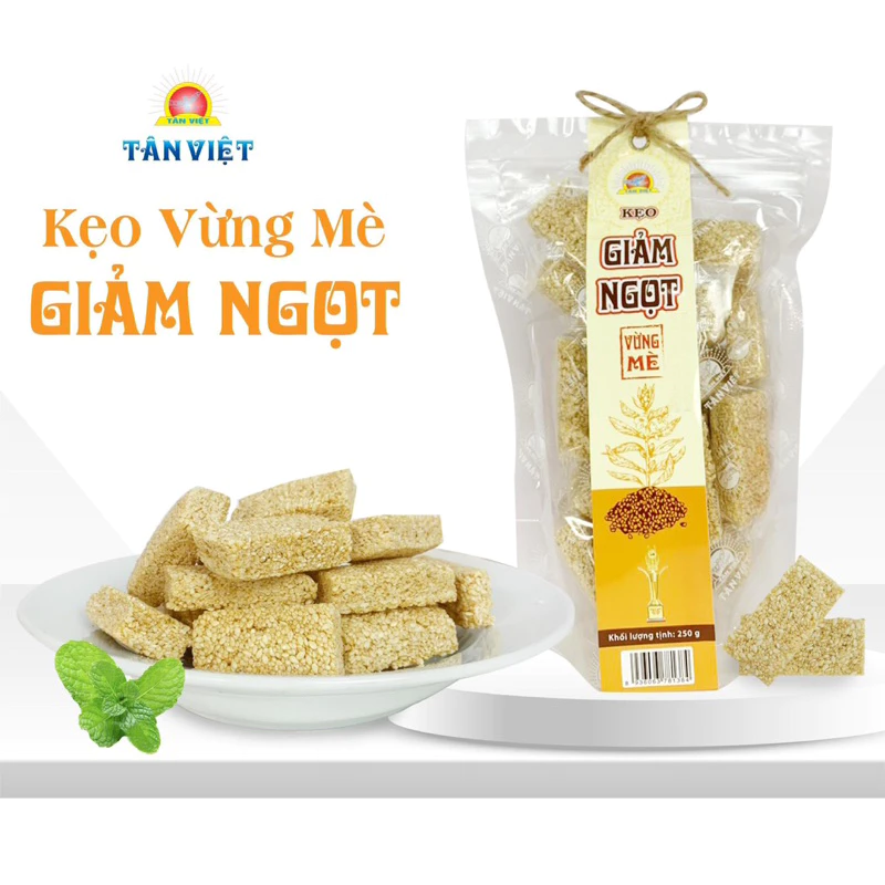 タンベト産 低糖ごま飴 サクサク香ばしい - 250g袋