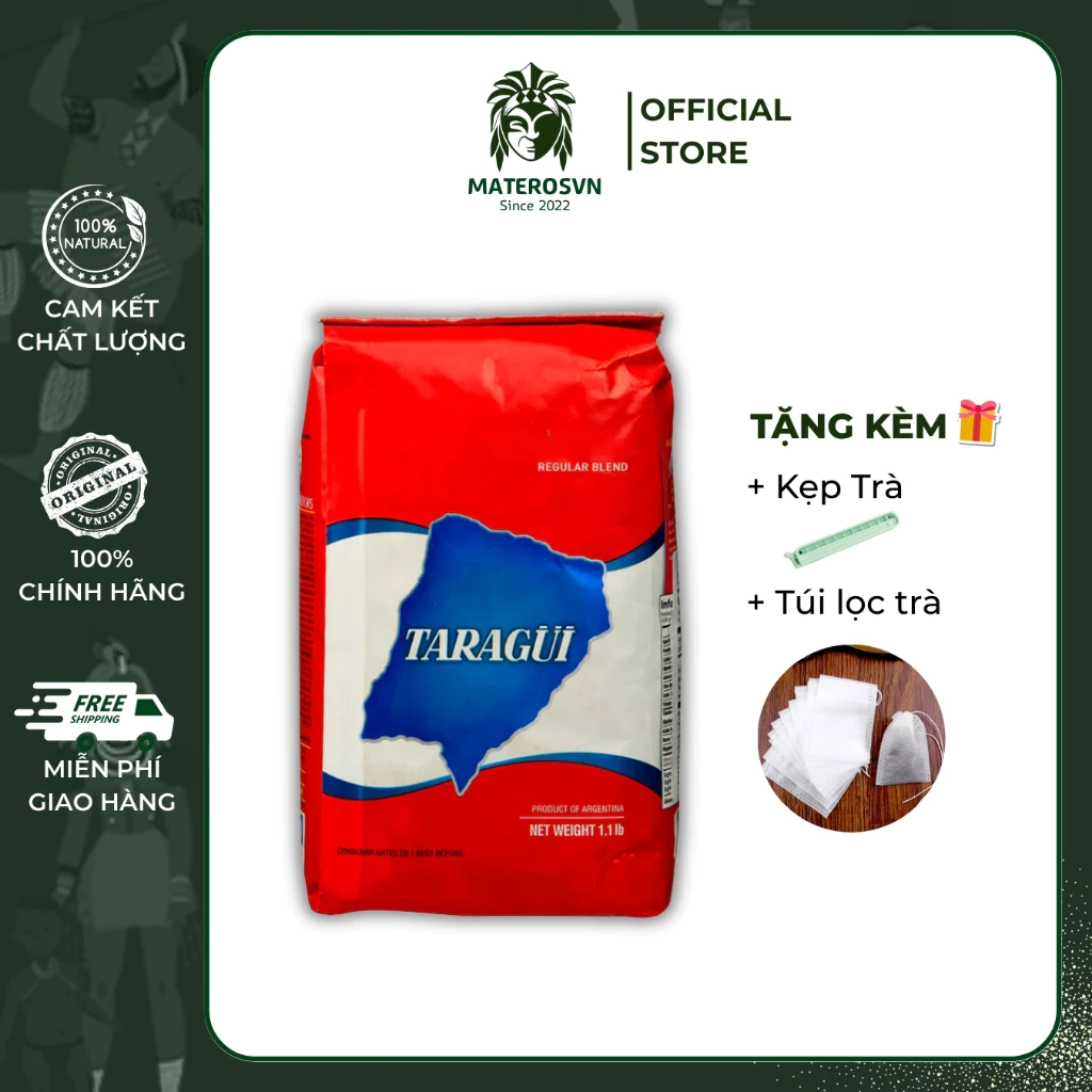 アルゼンチン産 伝統マテ茶 Taragui (タラグイ) 500g – 本格派の味と活力を