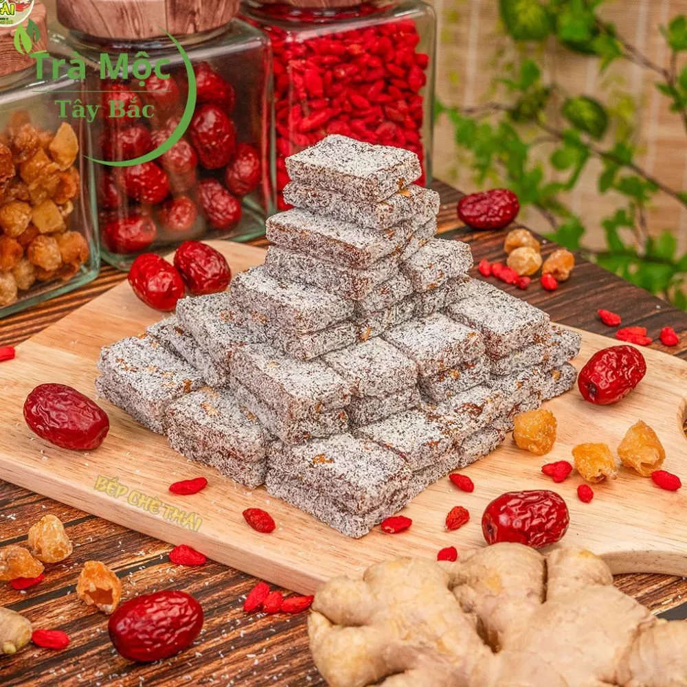 「タイバックハーブ」ジンジャー＆紅棗餅 500g – 心身を癒し、血行促進する極上ヘルシースイーツ